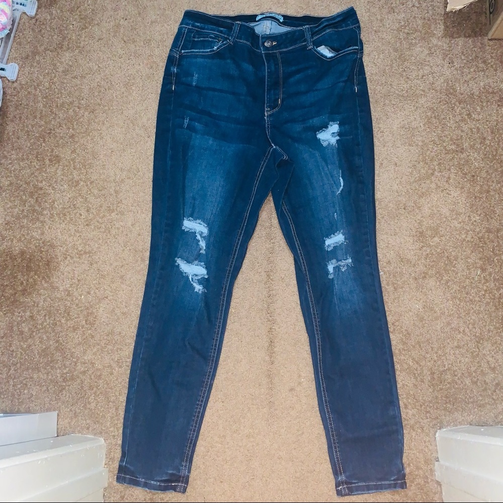 Wax Jeans, Butt I love you! Distressed ripped jeans